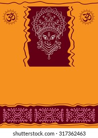 Durga Goddess of Power Vector Art