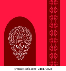 Durga Goddess of Power Vector Art