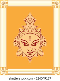 Durga Goddess of Power Vector Art