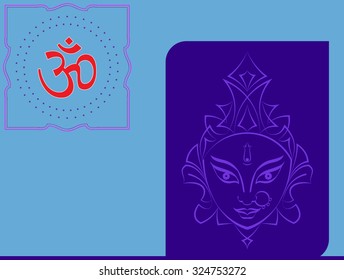 Durga Goddess of Power Vector Art