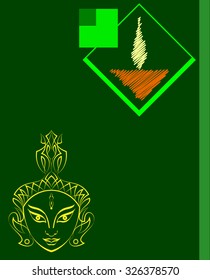 Durga Goddess of Power Vector Art