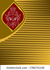 Durga Goddess of Power Vector Illustration