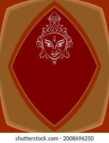 Durga Goddess of Power Vektor Illustration
