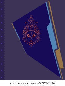 Durga Goddess of Power Vector Illustration