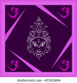 Durga Goddess of Power Vektor Illustration
