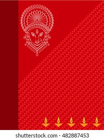 Durga Goddess of Power Vector Illustration