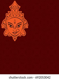 Durga Goddess of Power Vector Illustration
