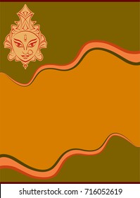 Durga Goddess of Power Vector Illustration