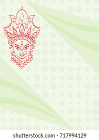 Durga Goddess of Power Vector Illustration