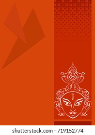 Durga Goddess of Power Vector Illustration