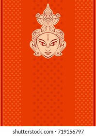 Durga Goddess of Power Vector Illustration