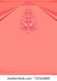 Durga Goddess of Power Vector Illustration