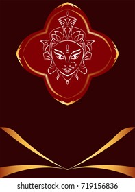 Durga Goddess of Power Vector Illustration