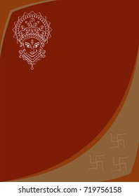 Durga Goddess of Power Vector Illustration