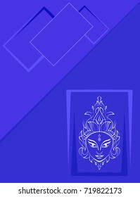 Durga Goddess of Power Vector Illustration