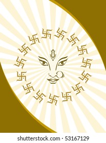 Durga Grußkarte