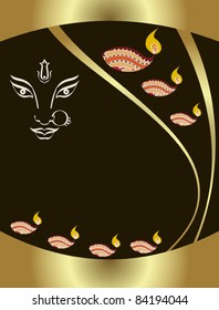 Durga Greeting Design