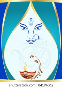 Durga Greeting Design