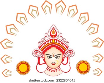 Durga Maa Puja Elements for templates and others 2