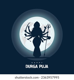 Durga pooja , dussehra digital art design na 