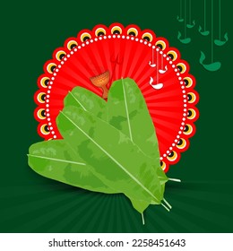 Durga puja background, traditional hindu puja design 