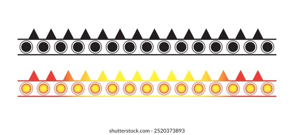 Durga Puja Border Decorations, Durga Puja Background and Frame. vector illustration.