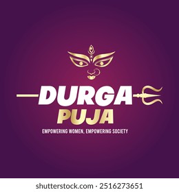 Durga puja celebration for Indian festival Dussehra. 