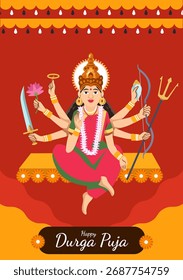 Durga Puja es una celebración de una victoria sobre el mal. 