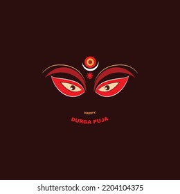 durga puja face colour vector illumination