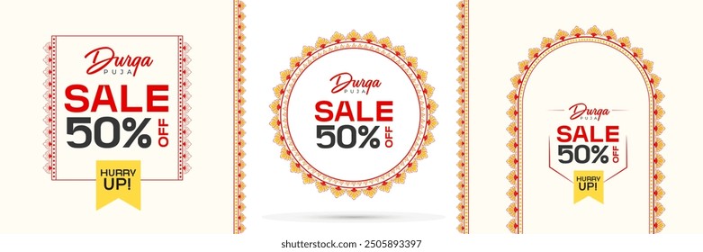 Durga Puja Festival Oferta, Durga Puja Oferta, Venta, Durga Puja Etiqueta, Durga Puja Fondo