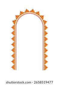 Durga Puja festive frame with traditional borders and vibrant background, ideal for sale banners, festival offers, and promotional ads. Perfect for print and digital use.