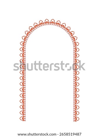 Durga Puja festive frame with traditional borders and vibrant background, ideal for sale banners, festival offers, and promotional ads. Perfect for print and digital use.