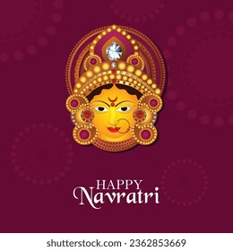 Durga puja happy navratri festival celebration