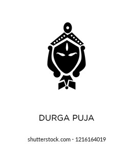 durga puja  icon. durga puja  symbol design from India collection. Simple element vector illustration on white background.