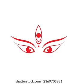 durga puja icon vector illustration