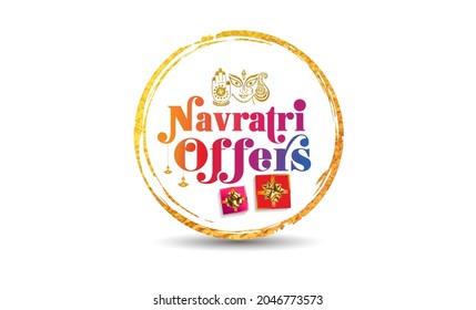 Durga Puja Navratri festival sale offers banner concept svg