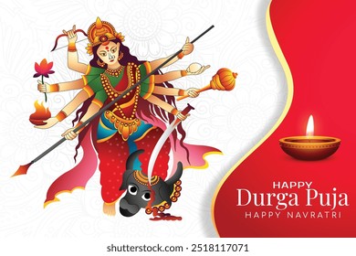 Durga Puja is one of the most-awaited and colorful religious festivals. The festival is celebrated on the arrival of the Goddess Maa Durga.