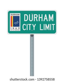 Durham City Limit road sign