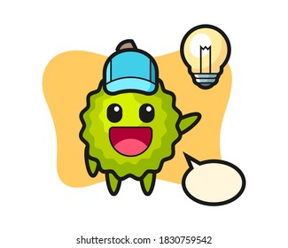 Durian cartoon getting the idea