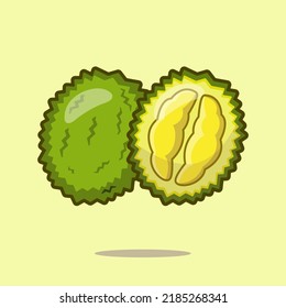 Durian cute icon vector illustration design