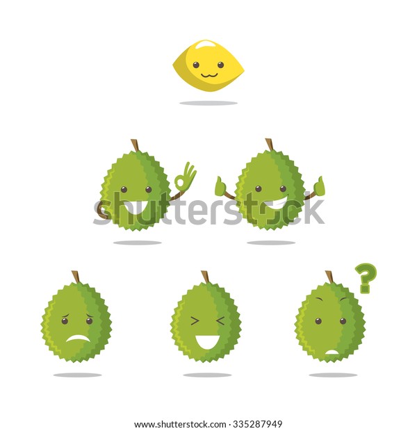 Emoji durian salin