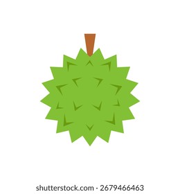 Durian fruit filled vector illustration. This icon is suitable for tropical fruit content, Southeast Asian food, exotic culinary visuals