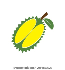 Durian fruit icon logo vector desing