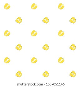 durian fruit pattern on a white background