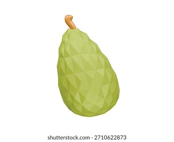 durian icon 3d illustration render