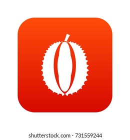 Durian icon digital red for any design isolated on white vector illustration