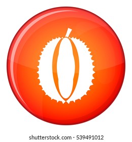 Durian icon in red circle isolated on white background vector illustration