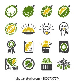 durian icon set