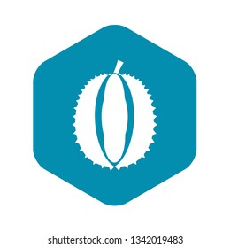 Durian icon in simple style isolated vector illustration