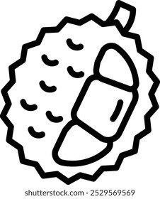 Durian-Symbol. durian Symbol für Ihr Webdesign